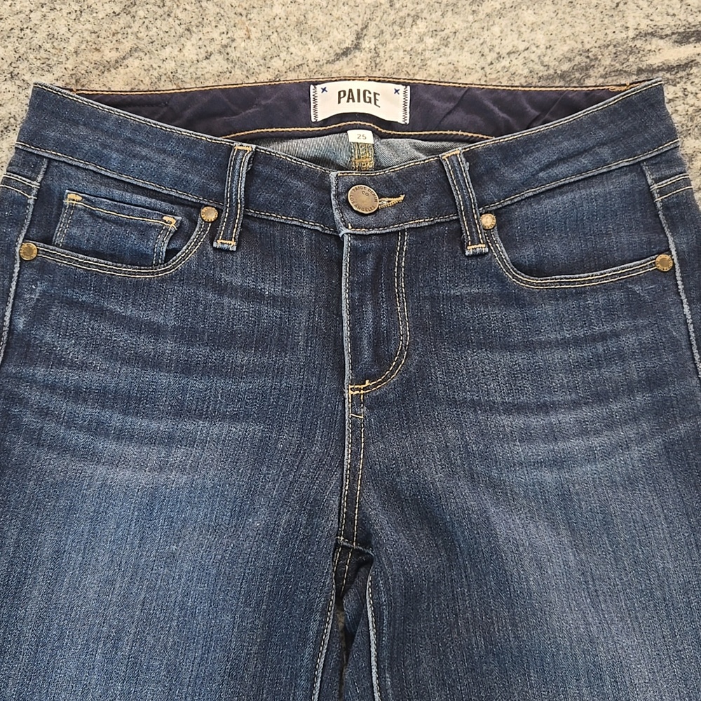 PAIGE Women's Size 25 Skyline Ankle Peg Skinny Mid-rise Jeans